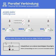 LED Einbaustrahler Decken Leuchte Flach Strahler Dimmbar 230V Einbau Spot 1050lm Bild 4