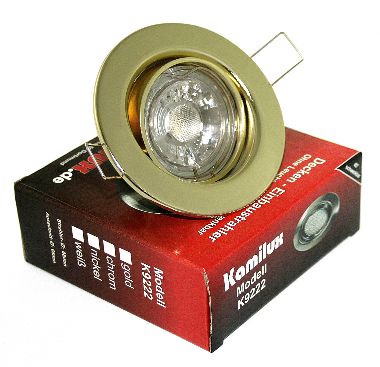 LED Einbauspot Tom GU10 5 Watt warmweiß - Deckenstrahler 230V für Innen Bild 6