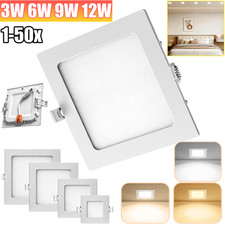 LED Panel Einbaustrahler Einbauleuchte Flach Deckenleuchte Rund Einbau Spot 230V Bild 11