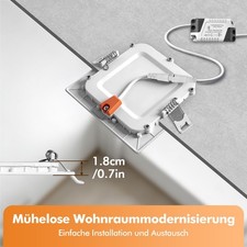 LED Panel Einbaustrahler Einbauleuchte Flach Deckenleuchte Rund Einbau Spot 230V Bild 4