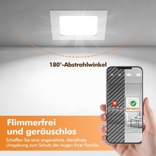LED Panel Einbaustrahler Einbauleuchte Flach Deckenleuchte Rund Einbau Spot 230V Bild 6