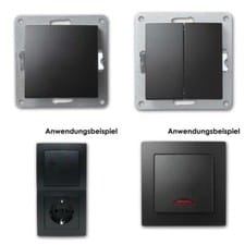 Schalter und Steckdosen FLAIR Schalterprogramm schwarz unterputz UP Serie 230V