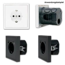 Serie SHALLOW Rahmen - weiß oder anthrazit, 1/2/3/4-fach Unterputzrahmen UP 230V