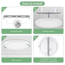 LED Deckenleuchte mit Bewegungsmelder Deckenlampe Sensor Küche Bad Flur Lampe Bild 9