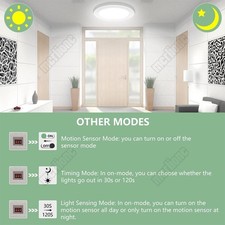 LED Deckenlampe mit Bewegungsmelder Sensor Deckenleuchte Flurlampe Lampe 12-36W Bild 7