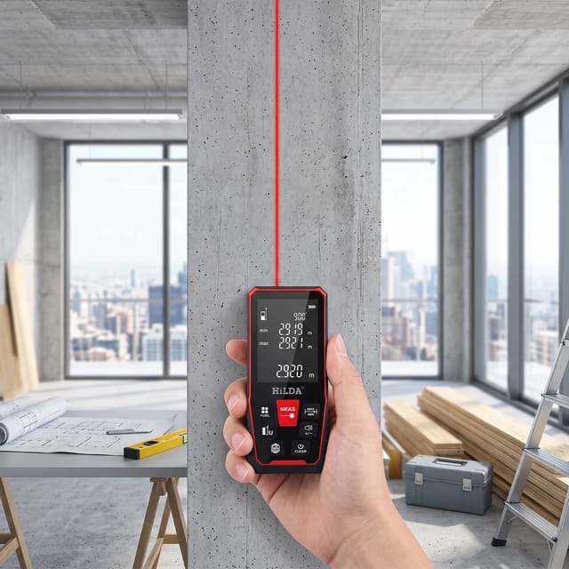 Profi Laser Entfernungsmesser 40 m LCD-Display Genau Schnell Lineal DHL