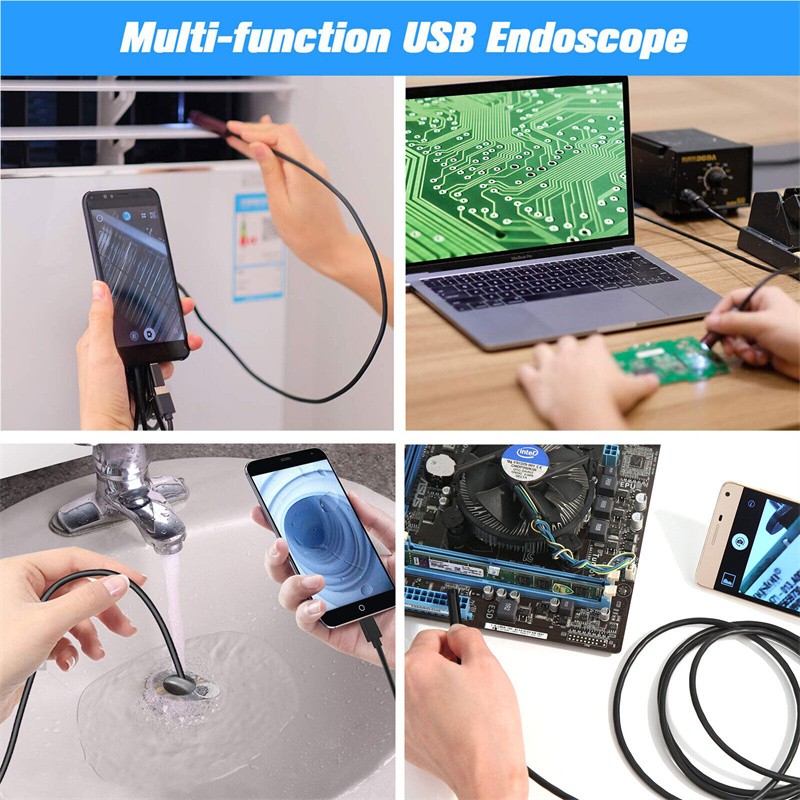 5,5 mm 6LED Endoskop Android-Typ-C-Boorscope Waterfeste Inspektion USB-Kamera Bild 8