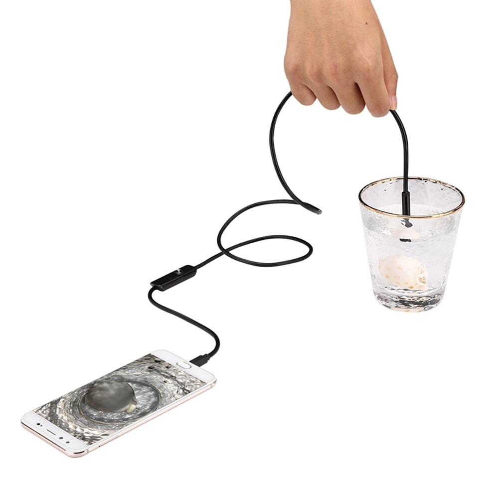 2M USB Endoskop Kamera 7mm LED-HD Inspektion Wasserdicht PC Android Handy DHL Bild 7