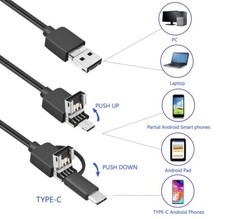 2/3.5/5M USB Endoskop Kamera 5,5mm LED-HD Inspektion Wasserdicht Für PC Android Bild 4