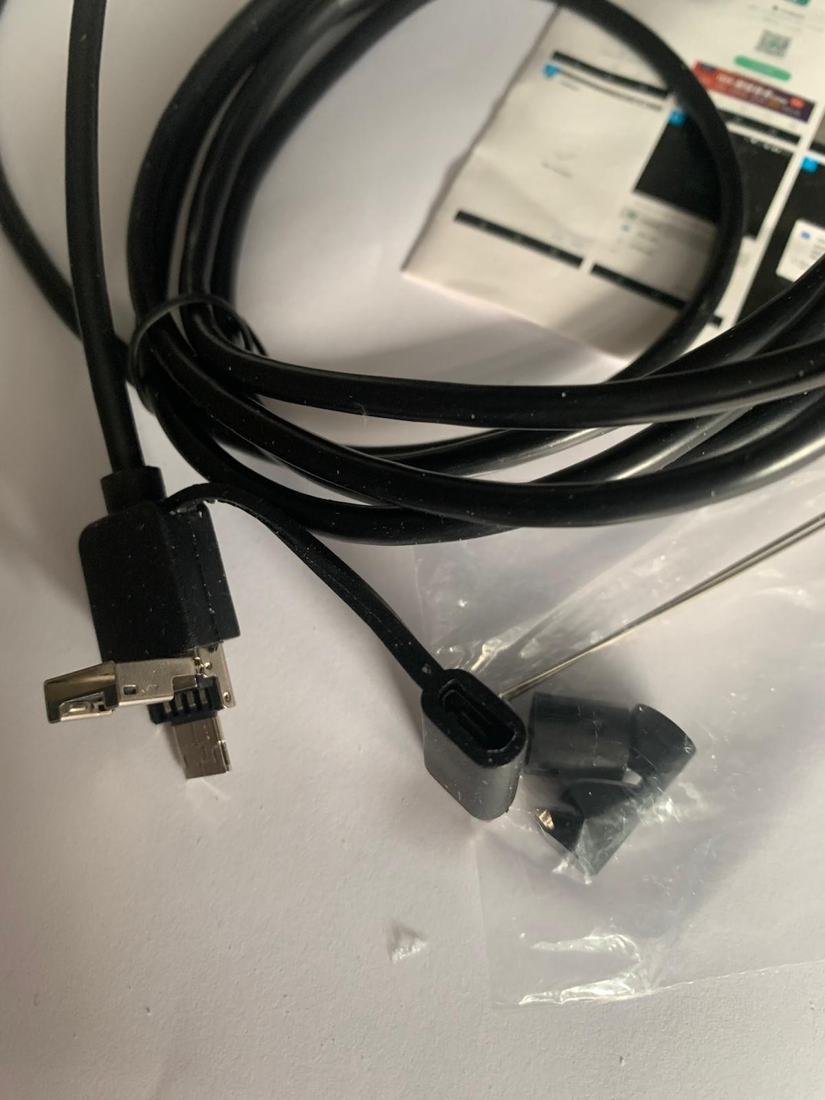 3 In 1 Usb Micro Typ C Endoskop Kamera 7mm LED Inspektion Wasserdicht PC Android Bild 2