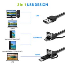 Wasserdichte HD Endoskop USB Typ-C Endoskop Inspektionskamera für Android Bild 7