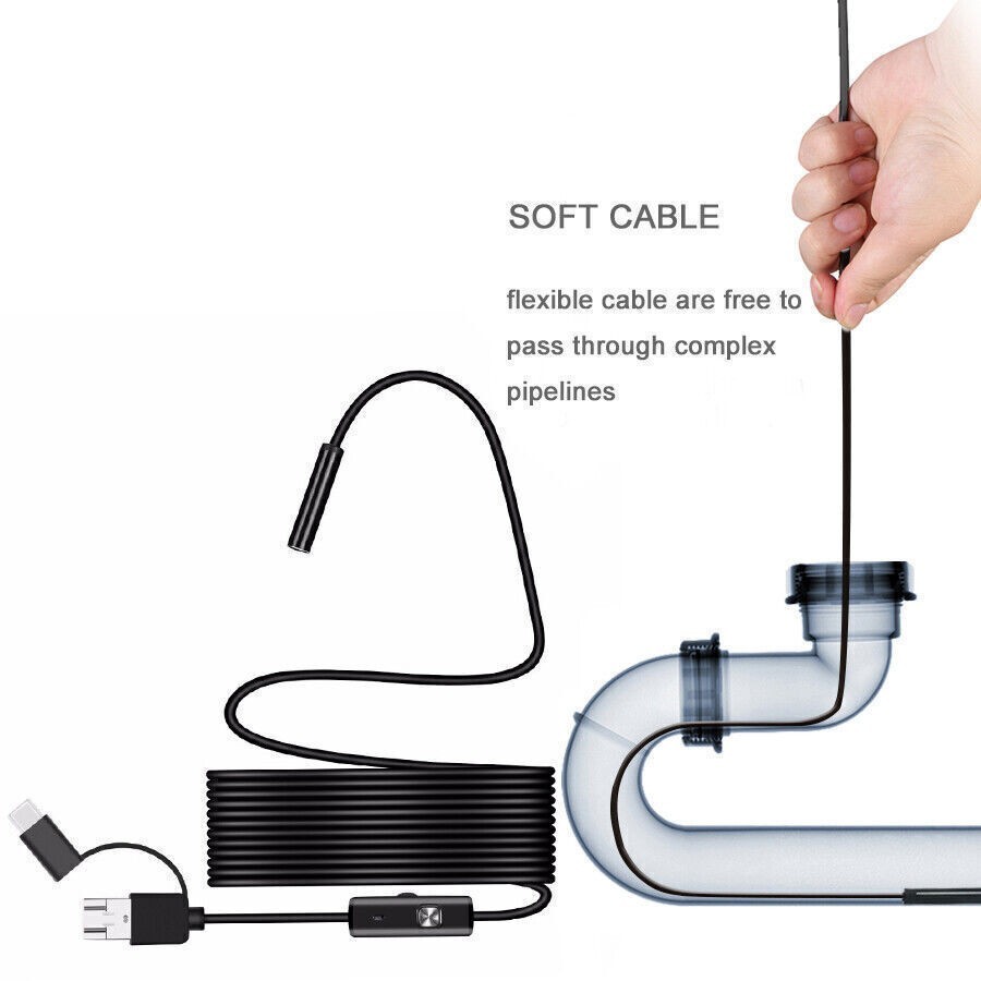 3IN1 Wasserdichte HD Endoskop USB Typ-C Endoskop Inspektionskamera für Android Bild 8