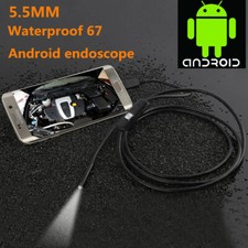 HARTES KABEL 5.5MM USB Endoskop Kamera Inspektion für Handy Android 6PCS New Bild 6