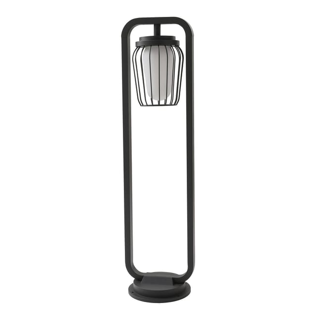 Lucande Außenleuchte Chandan 10012742 Spritzwassergeschützt Modern in Schwarz aus Aluminium 1-flammig E27
