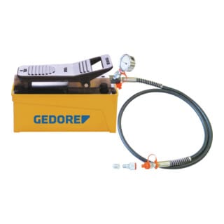 Gedore Hydr. Pumpe luftbetrieben mit Manometer