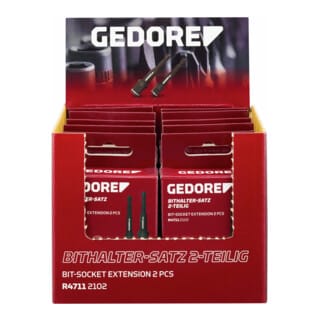 Gedore Display Bithalter-Satz 75mm 2-teilig