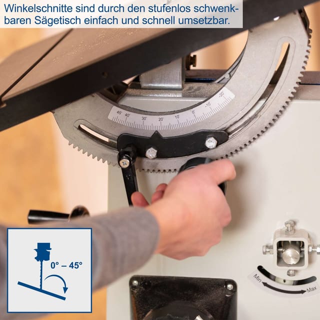 Scheppach Bandsäge 'BASA3' mit Untergestell 800 W 230 V