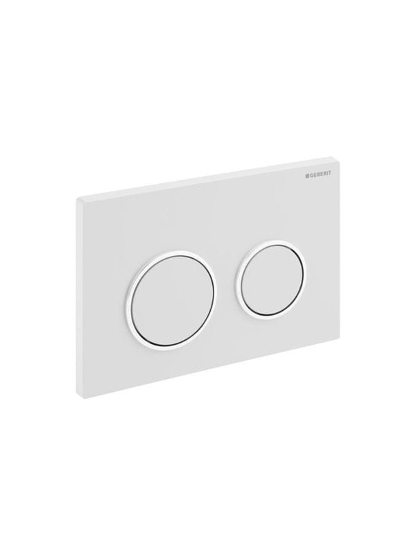 Geberit actuator plate kappa21 for dual flush: white / brigh