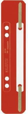 Heftstreifen, kurz, 35x158mm, rot, Pck=25St, 37100025, PP, Kunststoffdeckl