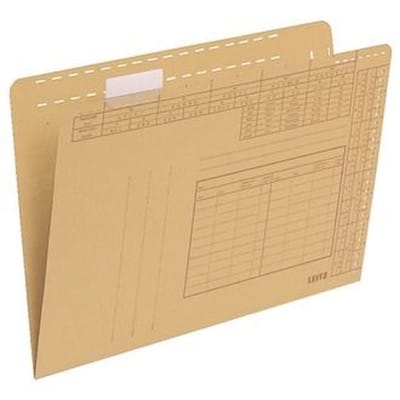 Einstellmappen, für A4, 250g, chamois, Pck=100St, 24350000, mit Schlitzsta
