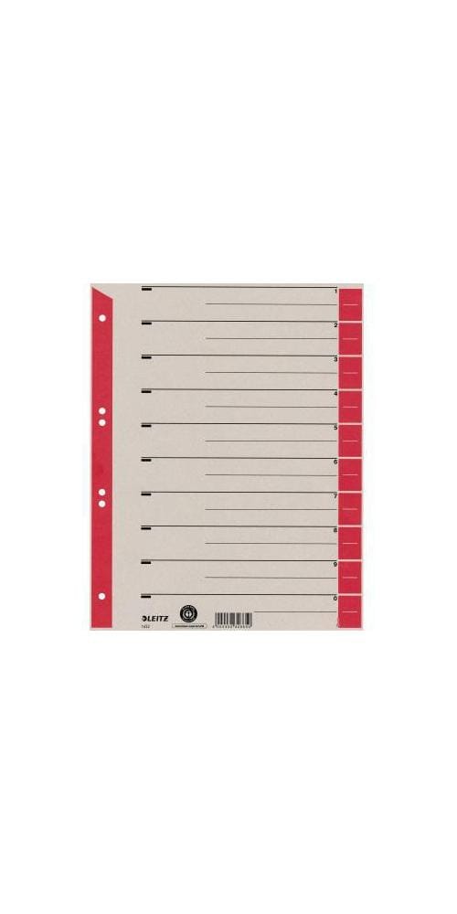 Trennblätter, A4, 230g, rot, Pck=100St, 16520025, farbig bedruckt, aus Kra