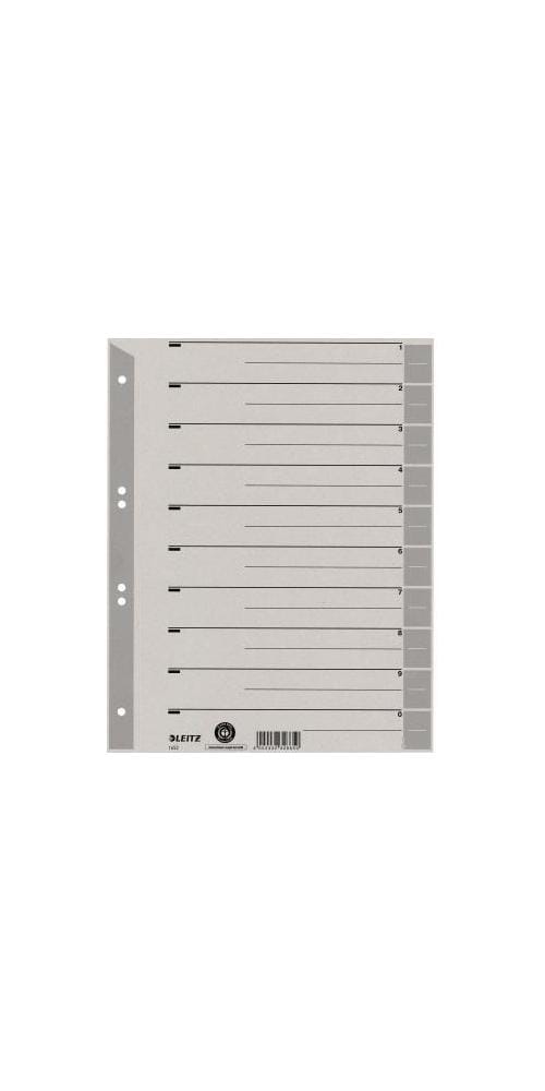 Trennblätter, A4, 230g, grau, Pck=100St, 16520085, farbig bedruckt, aus Kr
