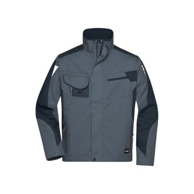 Workwear Jacke JN821, carbon/schwarz, Größe L