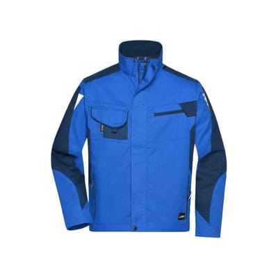Workwear Jacke JN821, königs-blau/navy-blau, Größe 3XL