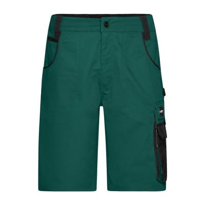 Workwear Shorts JN835, dunkelgrün/schwarz, Größe 54