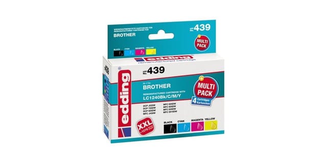 EDD-439 ersetzt Brother LC1240BK/C/M/Y Multipack 4 - BK/C/M/Y