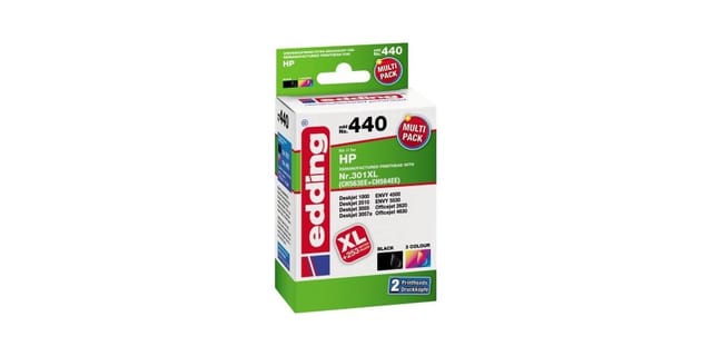 EDD-440 ersetzt HP 301XL/301XL Multipack 2 - schwarz + 3-Farbig