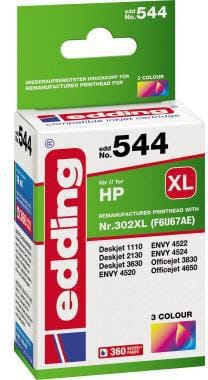 EDD-544 ersetzt HP 302XL (F6U67AE) - 3-Farbig - 16 ml