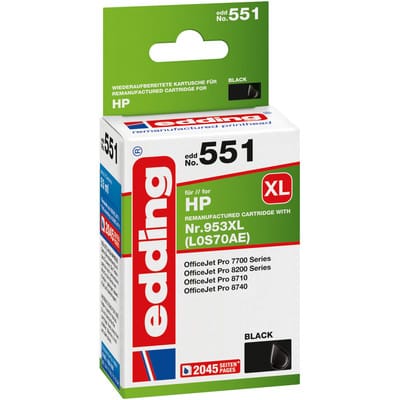 EDD-551 ersetzt HP 953XL (L0S70AE) - schwarz - 53 ml