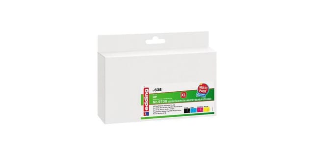 EDD-635 ersetzt HP 973X Multipack 4 - BK/C/M/Y - 1x 246 ml + 3x 110 ml