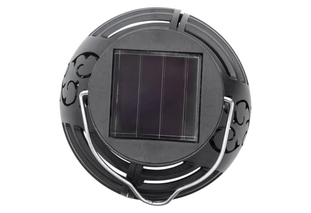 Spetebo LED Laterne LED Solar Laterne klein - 6er Set, mit Flammeneffekt, LED fest integriert, orange (Feuerfarben), Dämmerungssensor
