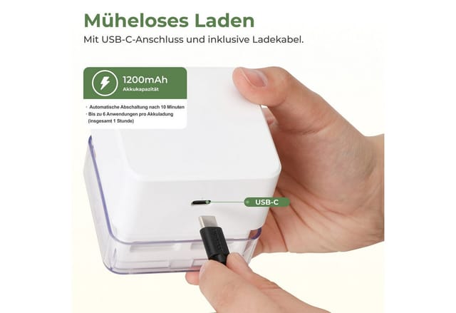 HOKO Akku-Handstaubsauger HOKO Mini Tischstaubsauger, USB-C, 20 Bürsten, für Schreibtisch & Auto