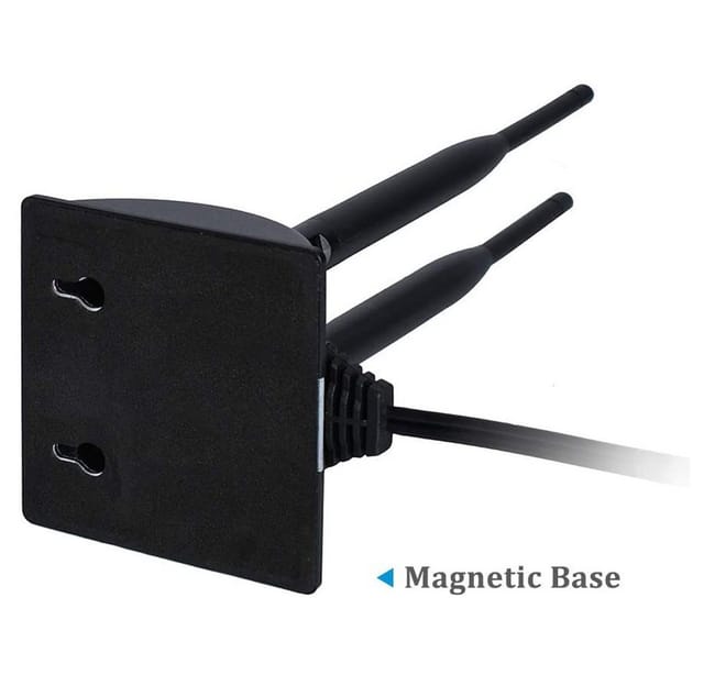 Bolwins A23C WiFi Antenne 2.4G 5.8G 2x 6dBi SMA Adapter Kabel Magnet Standfuss WLAN-Antenne (2.4G 5.8G WiFi Signal, für Innenbereich, Verstärkung: 6 dB), 2x 6DB Verstärkung, 3m Kabel mit Magnetfuß