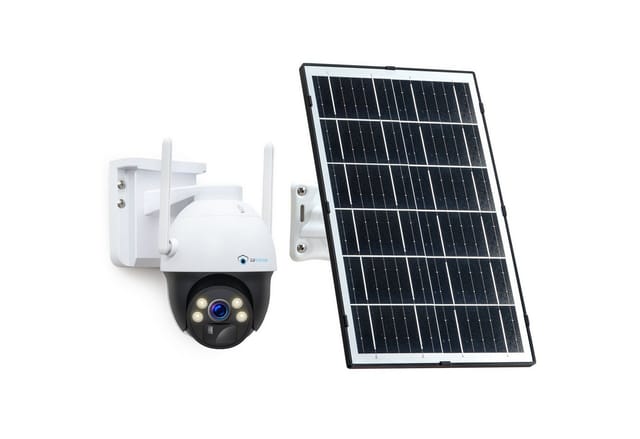 LUVISION 4G / LTE PTZ Solar Überwachungskamera 4MP mit SIM Karte 2-Wege Audio, KI Bewegungsverfolgung farbige Nachtsicht