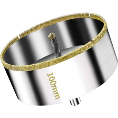 Diamantkernbohrer Mit Spiralförmiger Führungsbohrung, 100 Mm – Ideal Für Fliesen, Glas, Keramik, Marmor Und Granit.
