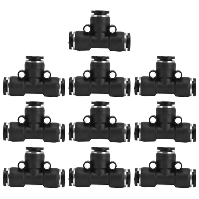 10 Robuste, Auslaufsichere Und Korrosionsbeständige Pvc-pneumatikverschraubungen Für Kompressoren, 4 Mm Durchmesser