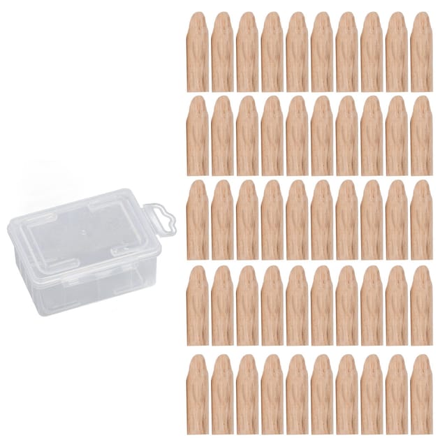 50 Taschenlochdübel 9,5 Mm Für Holzmontage, Eichen-diy-set Und Holzbearbeitungszubehör