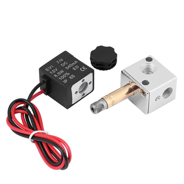3/2"-magnetventil, Pneumatisch, 12 V Dc, Normalerweise Geschlossen, 1/8"-bsp-gewinde