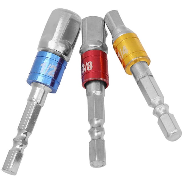 Sechskant-auf-vierkant-verlängerungsstangenadapter Aus Chrom-vanadium-stahl 1/4'' 3/8'' 1/2''