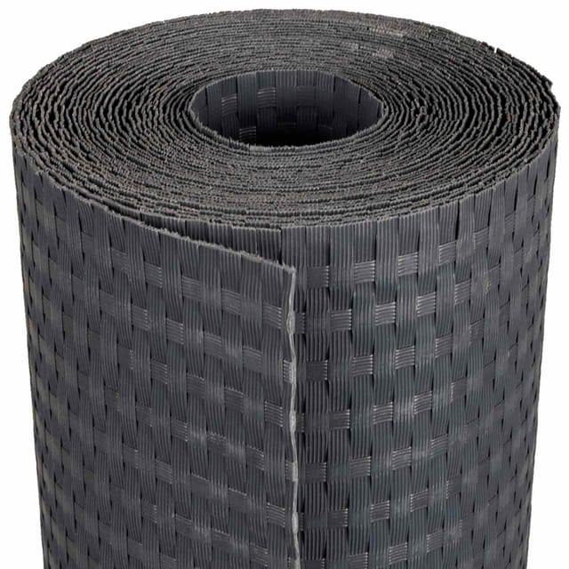 Balkonsichtschutz Dunkelgrau 1000 X 100 Cm Poly-rattan Vidaxl
