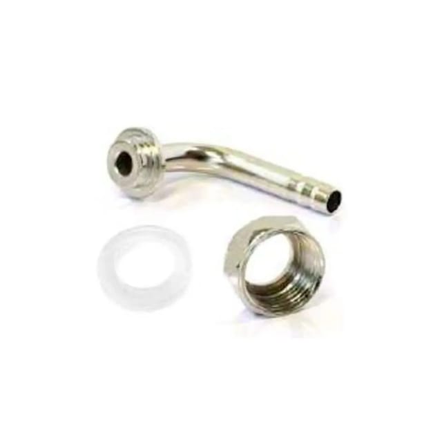 Sechskantmutter 5/8, Tülle Gebogen 7mm, Dichtung Für Bier Und Co2 Schlauch