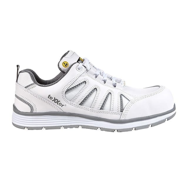 Texxor® S3-esd-sicherheitshalbschuhe Avignon Weiß/grau 6350 Gr. 40