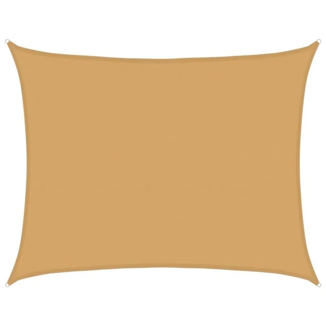 Sonnensegel 160 G/m² Rechteckig Sandfarben 6x7 M Hdpe Vidaxl
