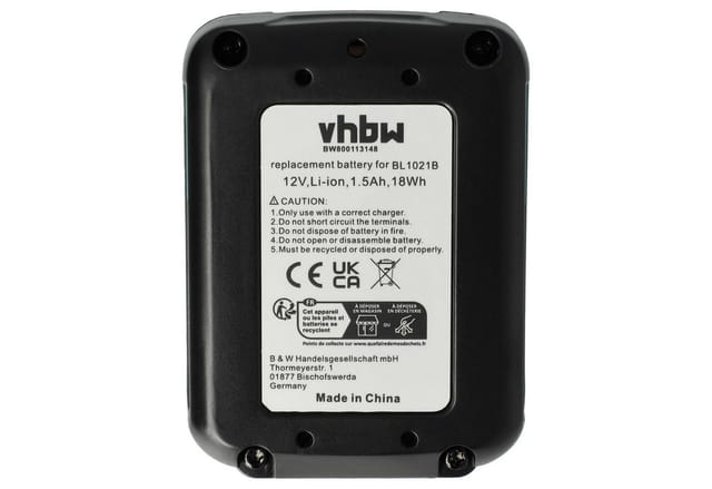 Vhbw - 2x Akku Kompatibel Mit Makita Cg100d, 12v Max Cxt, Cg100, Cg100dza, Cg100dwaea, Cg100dsyex Werkzeug (1500 Mah, Li-ion, 12 V)