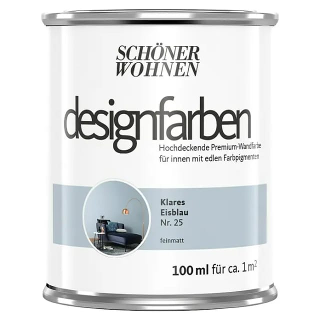 Schöner Wohnen Designfarben Klares Eisblau 100 ml