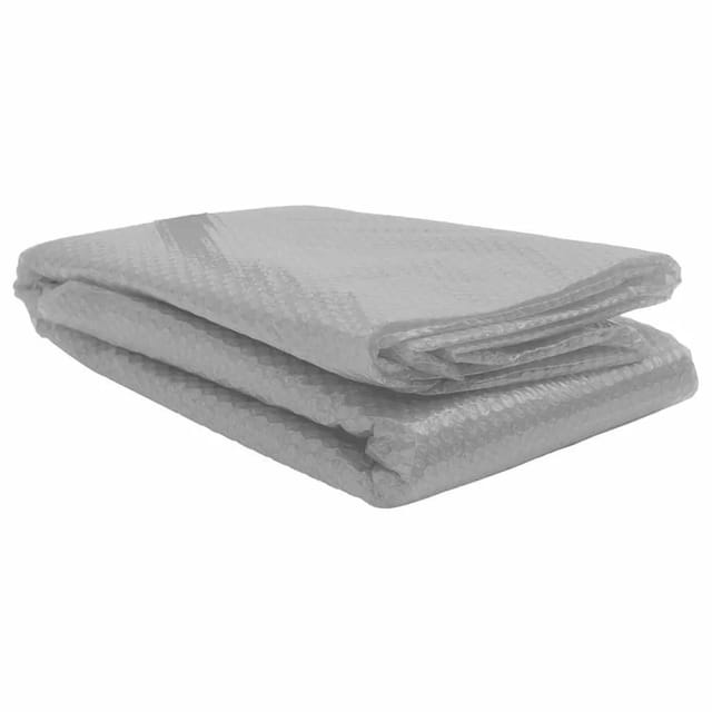 furnicato Treibende Pool-Solarplane PE 450x220 cm Grau